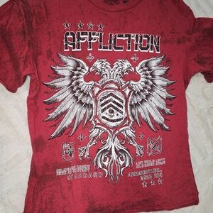Affliction Crimson Graphic Kids Tee